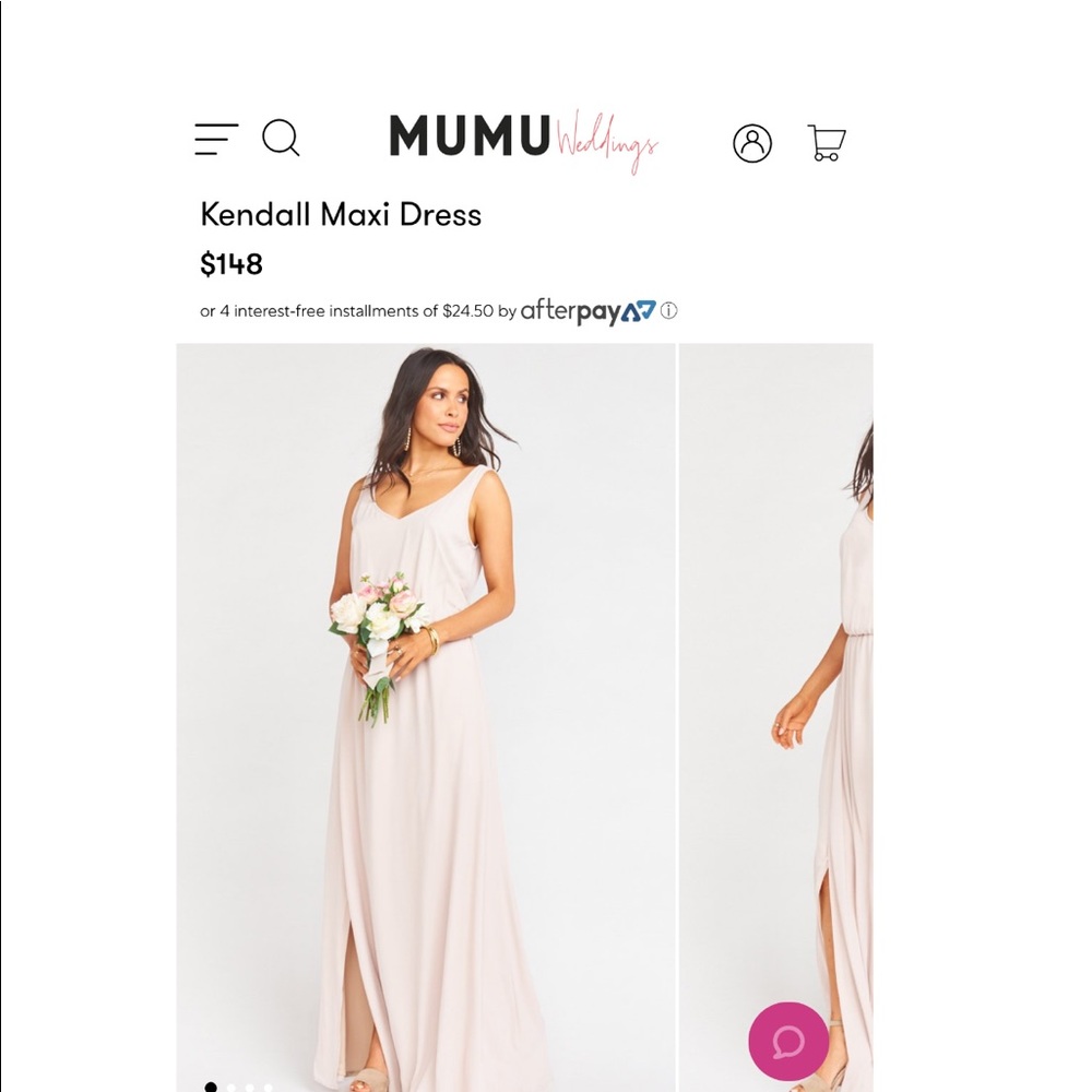 SHOW ME YOUR MUMU Dress Kendall Maxi Ring Crisp M